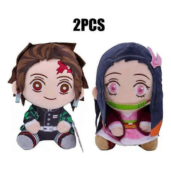 [LLC]Tanjiro Nezuko Plyslegetøj 20 Cm 2 Stykker