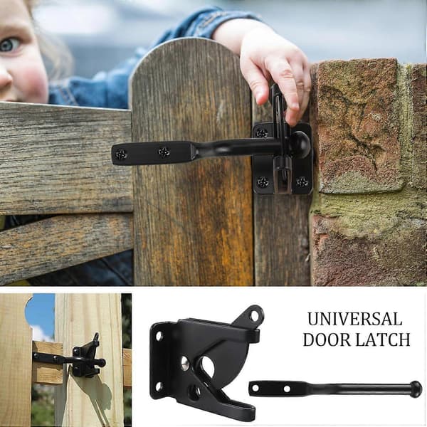 [LLC] Stainless Steel Gate Latch Automatic Gravity Lever Auto Gate Latch Garden Gate Lock Gate Bolt Latch for Garden Fence