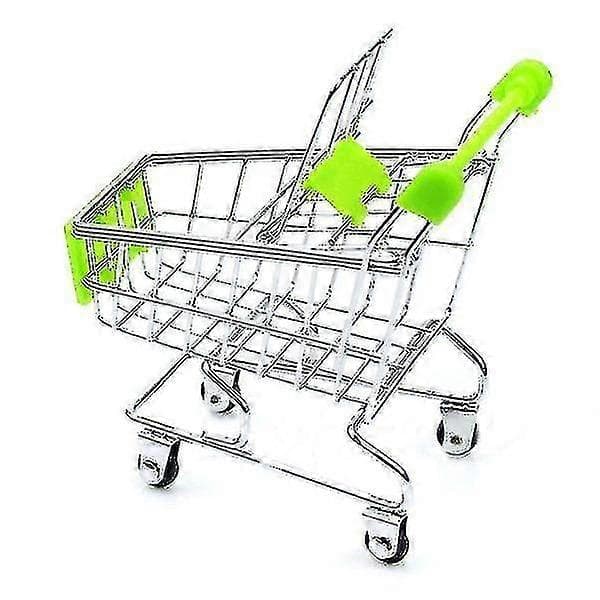 [LLC] Mini Supermarked Håndvogn Handlekurv Oppbevaringskurv Skrivebord Gn