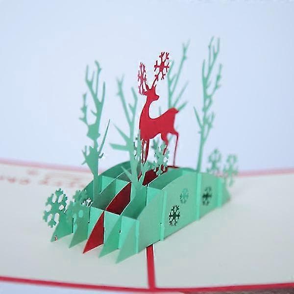 5 julkort, kreativa 3D-julkort