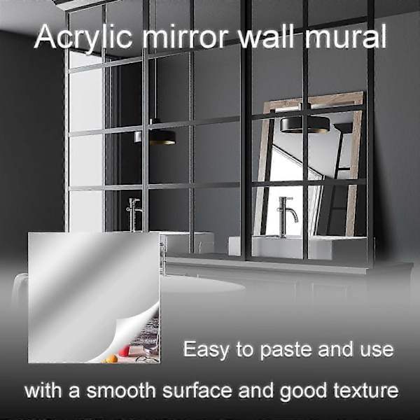 [LLC] Frameless Full-Length Mirror for Wall, Self-Adhesive 50cm*150cm*0.1mm
