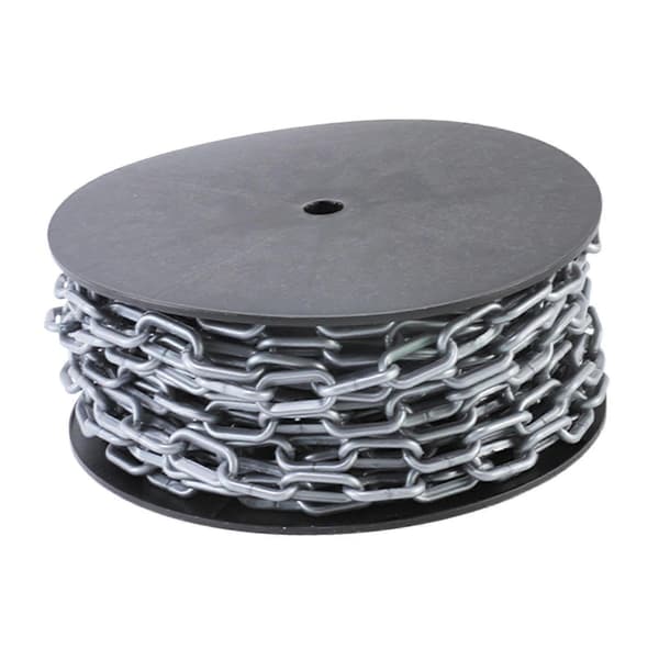 [LLC]Thgh Visibility Safety Barrier Chain PP Plastic Easy Cut Caution Security for Parking Driveway Events Gray