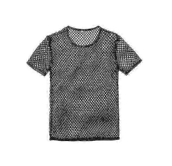 [LLC]Thn's Mesh See Through Fishnet T-paita Seksikäs 2XL