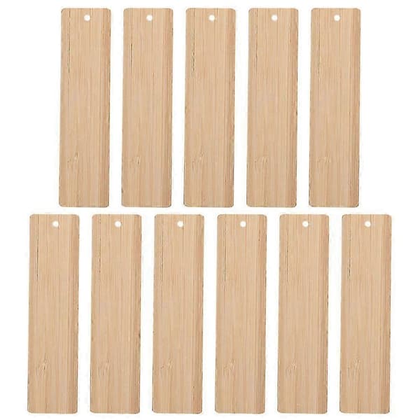 [LLC]DIY Hantverk Bambu Presentetiketter Tomma för Bokmärke Hängande och Dekoration 48st