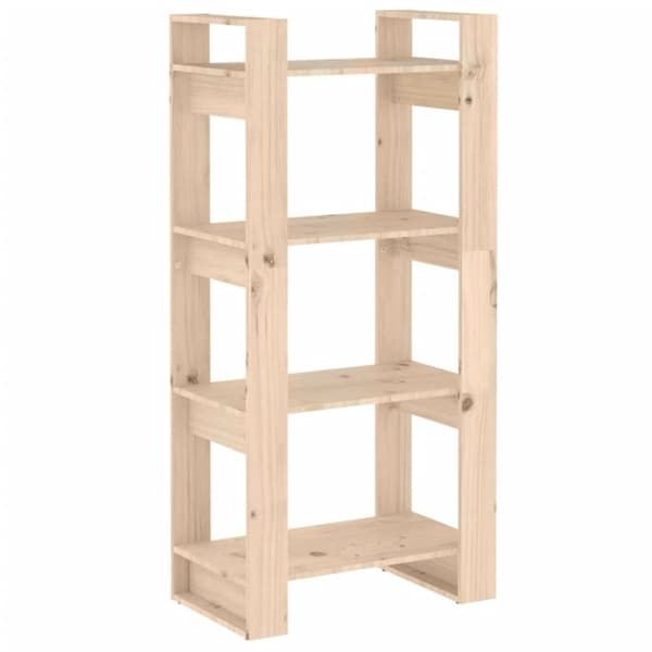 [LLC]Bookcase/room divider 60x35x125 cm solid wood 500 Furuträ
