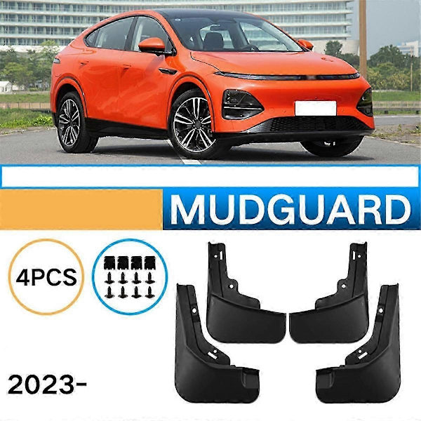 [LLC]Velegnet til Xpeng G6 2023 Bil Stænklap - Autodele-jc Black