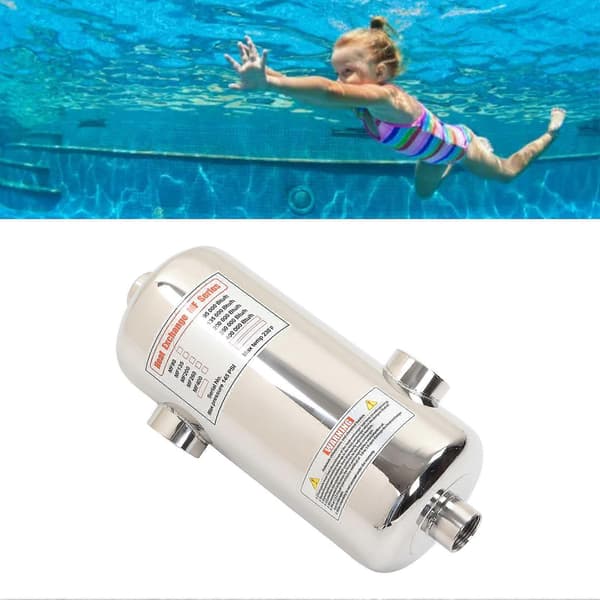 40KW Poolvarmeveksler i rustfrit stål til spa, solvarmepoolopvarmning, swimmingpoolvarmer