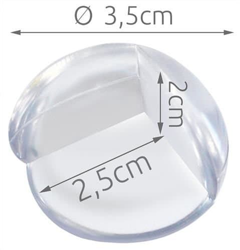 [LLC] Silicone Corner Protectors - 4-pack Transparent Corner Guards transparent