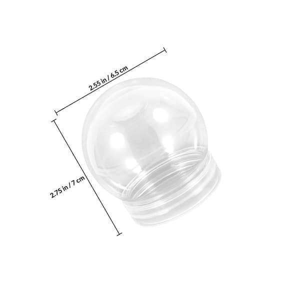 10 stk. DIY snekugle vandkugle jul gennemsigtig plast snekugle til DIY-håndværk
