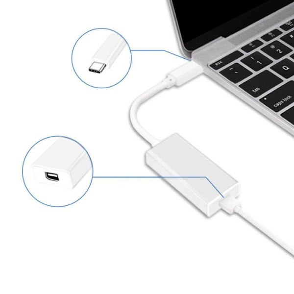 [LLC] Thunderbolt 3 USB-C till Thunderbolt 2-adapteromvandlare för MacBook Pro iMac