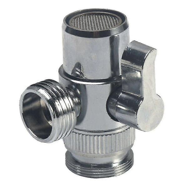 [LLC]Thucet Ventilomleder Vaskeventil Vannkranfordeleradapter For Vaskemaskin. (sølv)(1stk)