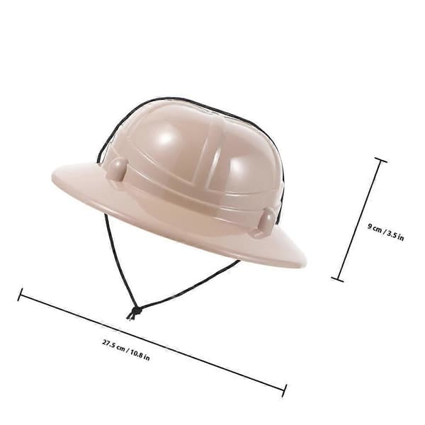 [LLC]Bekväma utforskarhattar för barn Rollspel Cosplay Utomhuslek Födelsedagsfester 2 st plastmaterial Beige 27.50X25.50X9.00CM