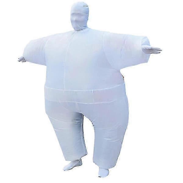 [LLC] Oppusteligt heldragt til voksne 1,6-2,2 m Vandtæt og åndbar polyester White style1