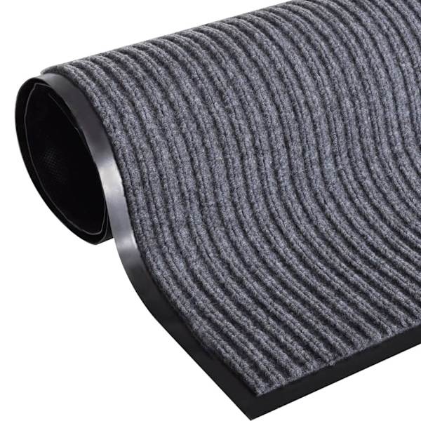 [LLC]vidaXL Dørmåtte grå 117x220 cm PVC grå gray