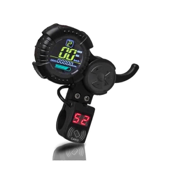 [LLC]Thectric Scooter Display Trigger LED Accelerator Throttle & NFC-kort för VSETT 8 8+ 9 9+ för ZERO 8 9 10 8X 10X Z8PRO Black