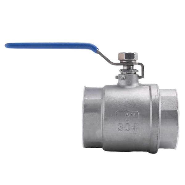 [LLC]Thll Ventil Hun Gevind 2 Tommer 304 Rustfrit Stål DN50 1000 WOG silver
