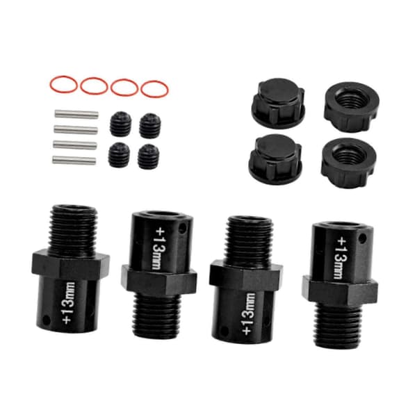 [LLC]4st 1/8 1/7 RC Bilkoppling Uppgraderingsdel Robust Professionell Lätt att installera black