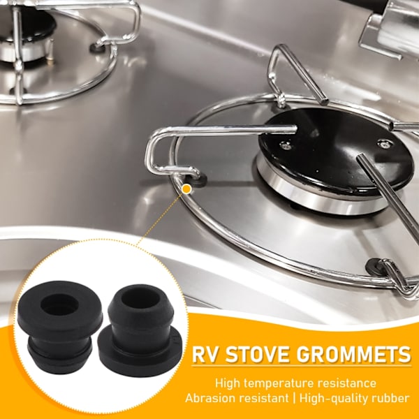[LLC] 10pcs Stove Grommets, Scratch-Resistant Grates, Grommet Kit, Rubber Grommets