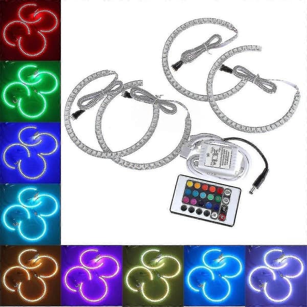 [LLC]Thgel Eyes Set Forlygter Rgb Parkeringslys Ringe Halo Ring Til E36 E38 E39 E46 3 5 7 Serie Række-Yvan