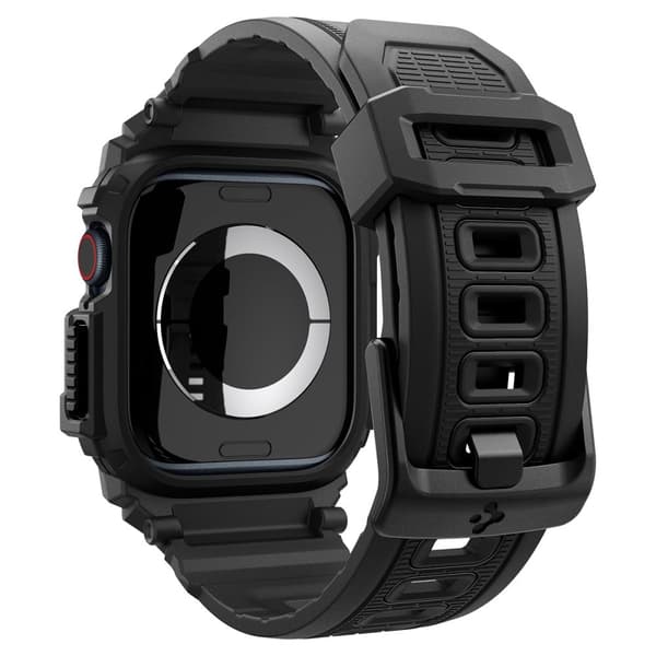 [LLC]Spigen Apple Watch 11/10 42 mm Case/Strap Rugged Armor 'Pro' Matte Svart Termoplastisk polyuretan (TPU)