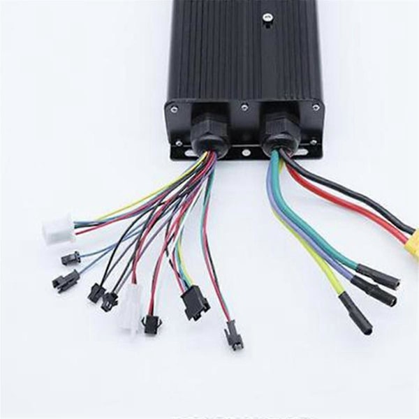 3000W Elcykel Controller System 48V-72V 60A Dual Mode 18 Rør Sinusbølge Controller black