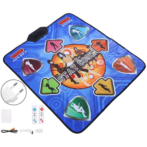 [LLC]High Definition Dance Mat Pad Single Player TV Interface Computer Dual Use Somatosensory Game Dance Machine 110-240VUS 0.1