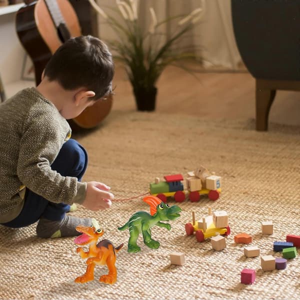 [LLC] Plast dinosaurmodel legetøj pædagogisk sæt med 18 stk. til børns læring