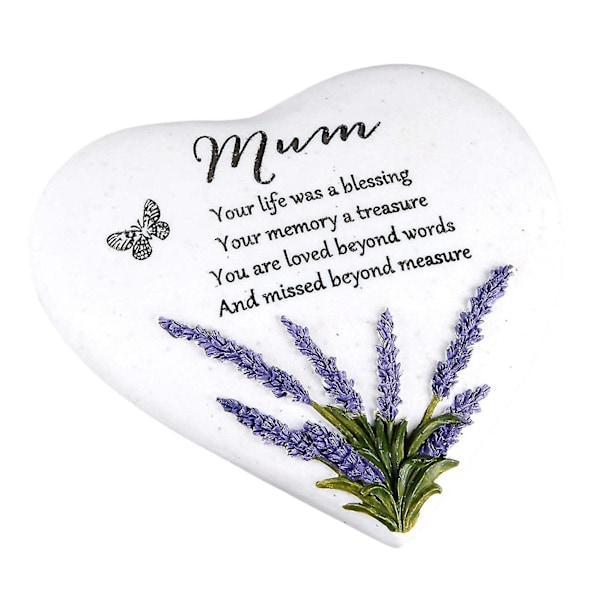 Widdop Mum Lavender Heart Graveside Stone