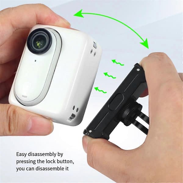 Magnetisk Mount Quick Release Tripod Adapter med USB-opladning til /GO 3 3S Thumb Camera Bracket Mag