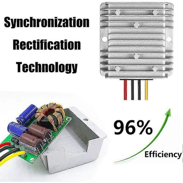 DC 24V till 48V 5A 240W Regulator Strömomvandlare Vattentät Modul Transformator Lämplig för Golfbil