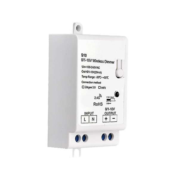 AC100-240V ZigBee 0/1-10V LED Lysdæmper Controller Smart Life Tuya Kontrol App til 0-10V LED Dæmpbar Strømforsyning