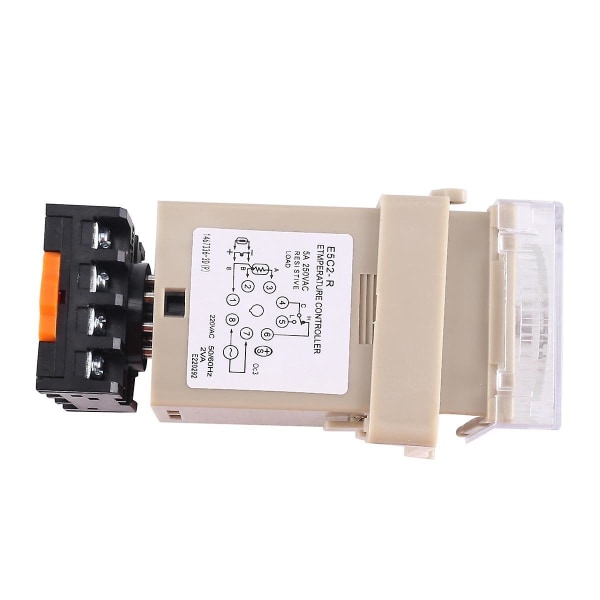 1 stk E5c2 styreskinne Type Temperaturkontroller 220v 0~399 Digital Display Pekerkontrollbryter