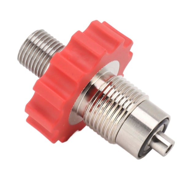 Rød Gear CO2 Tank Påfyldningsventil Konnektor G5/8 til M16 CO2 Cylinder Påfyldningstryk Ventil Adapter