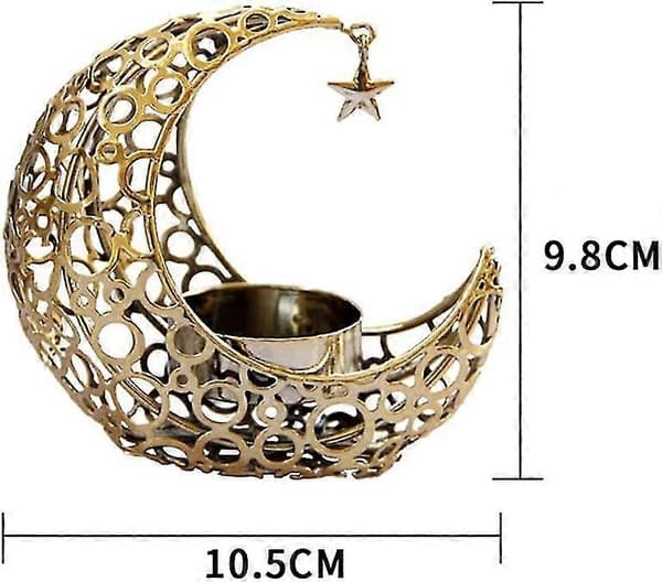 Metall Måne Telysestake Holder Dekorativ Telysestake Te Lysestake Brett For Hjemmet