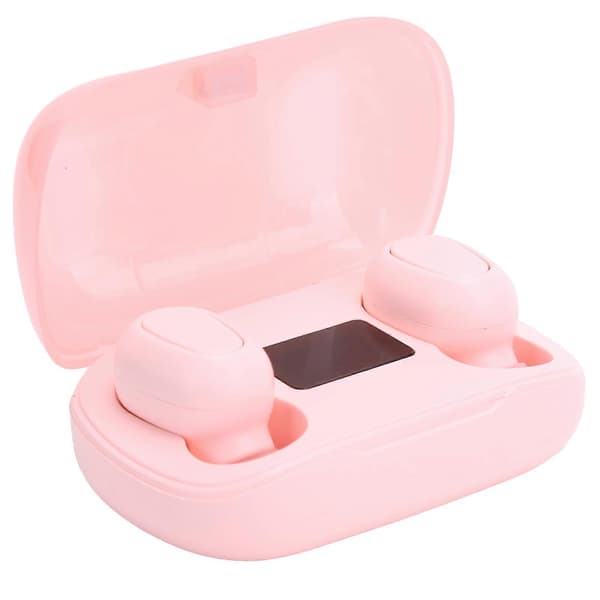 L21Pro Digital Display Trådløs Bluetooth 5.0 In-Ear Binaural Sports Headset (Pink)