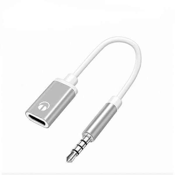 3,5 mm hane till Type-c hona hörlurskonverterare platt adapter analog rund S5J7