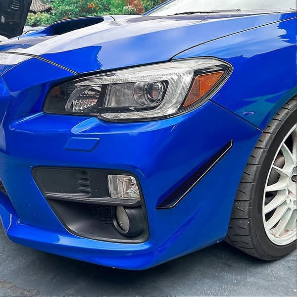 Bil Främre Stötfångare Sidosplitter Spoiler för Subaru Blank Svart
