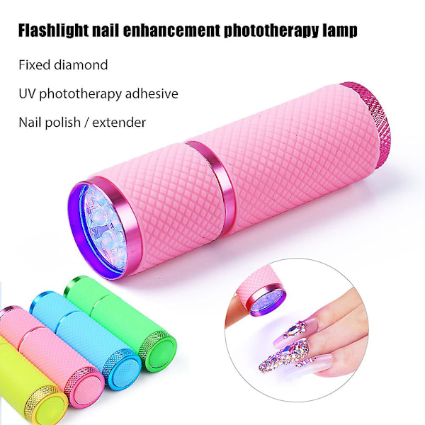 Bærbar Mini Negletørrelampe LED Fototerapilampe Hurtigtørrende Negletørrer til Gelnegle Lommelygte til Hjem og Salon