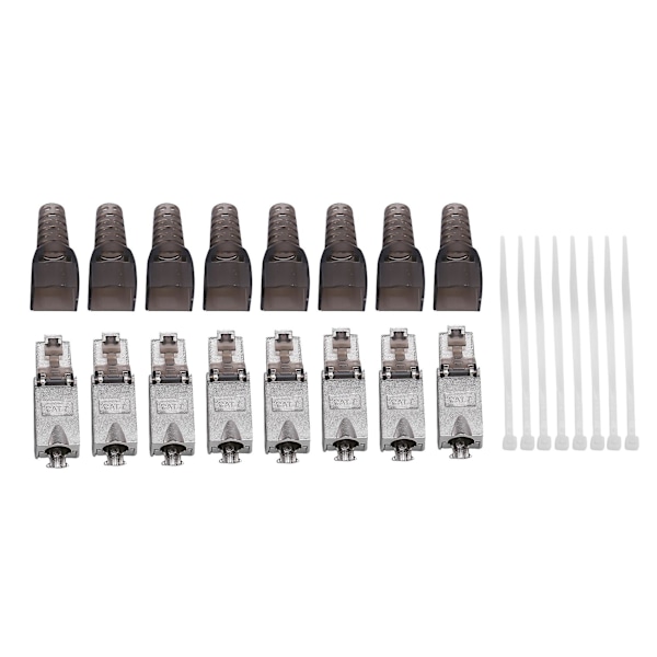 8 kpl Työkaluttomat Suojatut RJ45 Cat 7 Pääte Pistokkeet Cat7 Pistokkeet / Cat7 Liittimet Modulaariset 2