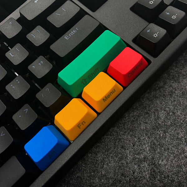 12 stk. Erstatningsmekaniske Tastatur Oem Profil Tasthette Sett Rgby Farge Slitesterk