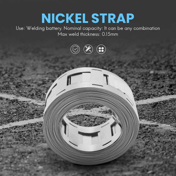 5m Nickel Strap 0.15x27mm Lithium Battery Nickel Strip Lithium-ion Ni Plate Batteries Used For 1865