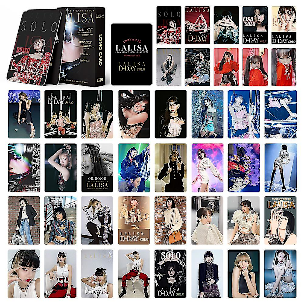 54 stk./sæt Kpop Lisa Solo Album Hjemmelavet Papir Lomo Kort Fotokort Plakat Fotokort Lalisa Fotokort Fans Samling