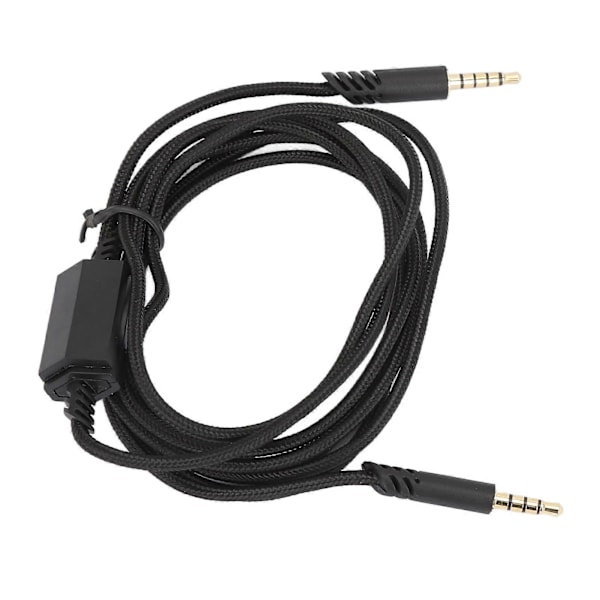 Gaming Headset Lydkabel Hodetelefoner Erstatningskabel med Stillekontrollbryter for Logitech for ASTRO A10 A40 A40 TR Svart