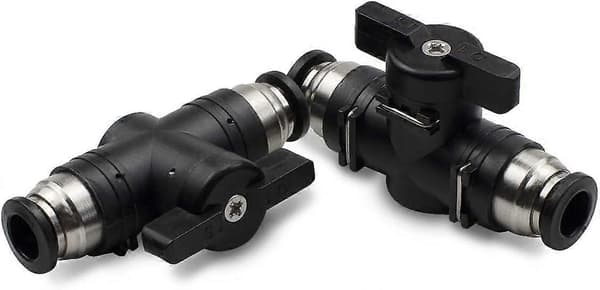 5 st 10mm Pneumatisk Kulventil Push-to-Connect Kopplingar BUC Luftflödeskontrollventil Rak Snabbkoppling Luftslangskopplingar