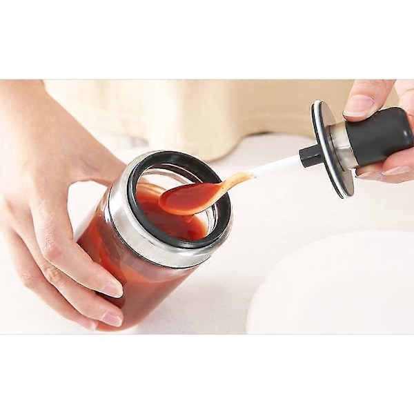 3 Korkean borosilikaattilasin maustepurkkia, maustelaatikko, maustepurkki, yhdistelmä lusikka- ja kansirakenne, ensiluokkainen kaupallinen laatu, tyhjät purkit 250 ml