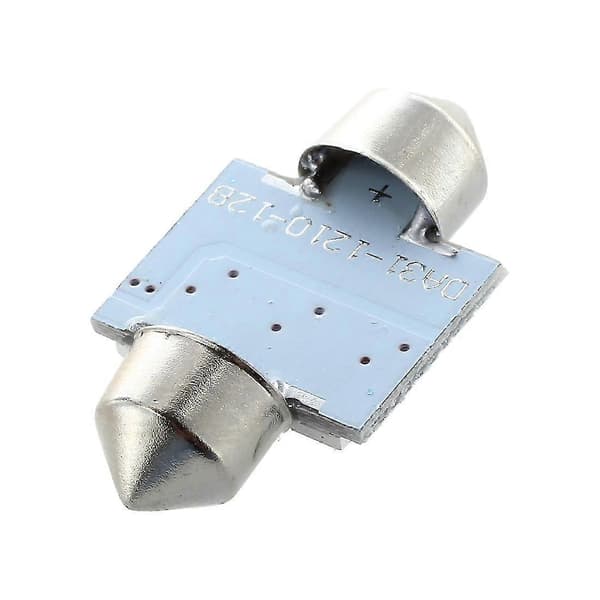 10 X Hvide 12 Smd Led Feston Interiør Dome Pære Lys 31mm