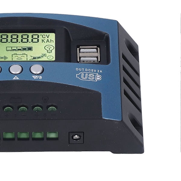 Solar Charge Controller MPPT Sporing Opladning Realtids Digital Display Solar PV Charge Controller 12V 24V 100A YEMAA