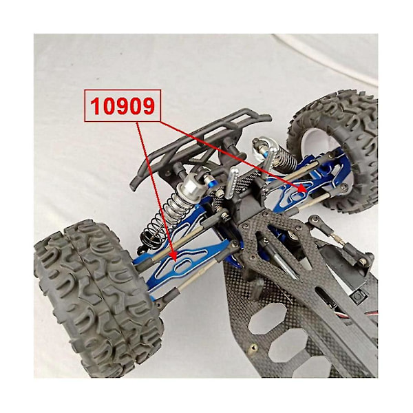 2 st Rc Bildelar 10909 Främre Nedre Upphängningsarm Passar För 1/10 Skala Racing Fjärrkontroll Modellbil Tillbehör