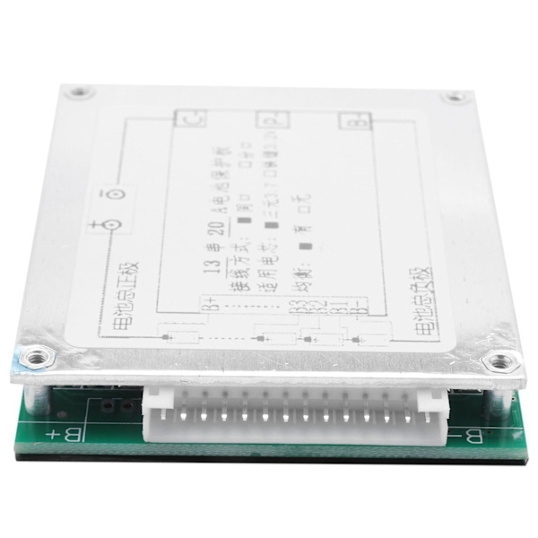 13s 48v 20a Li-ion Litiumbatteri Skydd Bms Pcb Kretskortsskydd Med Balansering För E-cykel