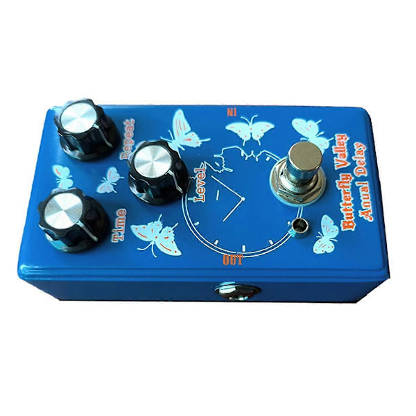 Elektrisk Gitarr Digital Delay Effektpedal, Butterfly Valley Anual Delay Single Block Gitarr Eff